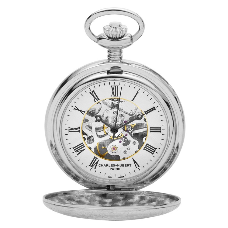 Double Demi Hunter Case Mechanical Pocket Watch