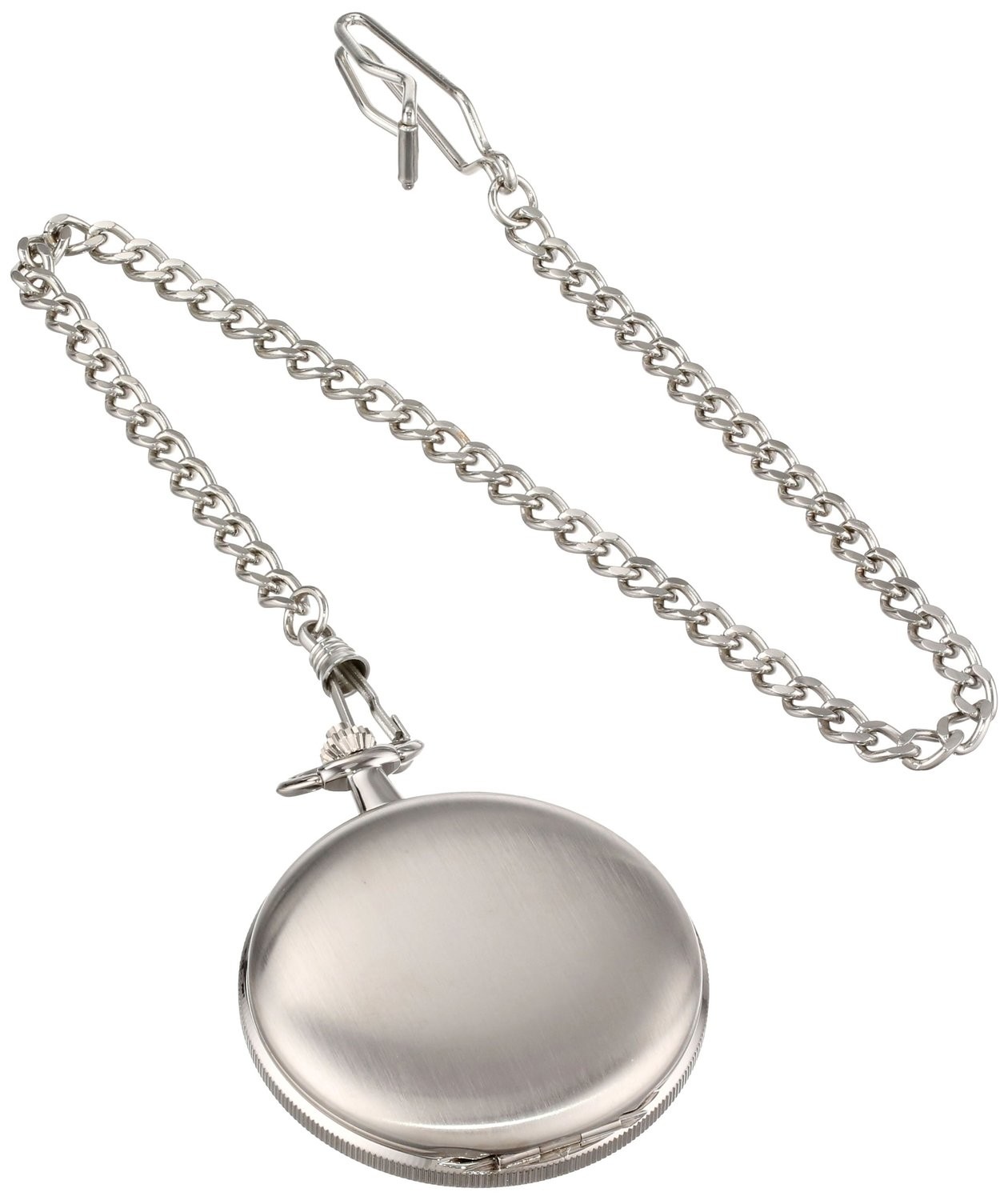 Charles-Hubert Paris Satin Finish Hunter Case Quartz Pocket Watch