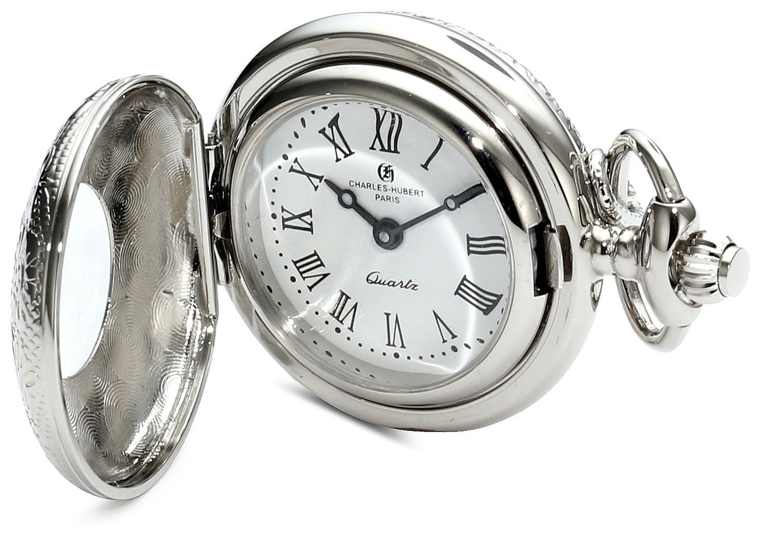 Charles-Hubert Paris Chrome Finish Quartz Pendant