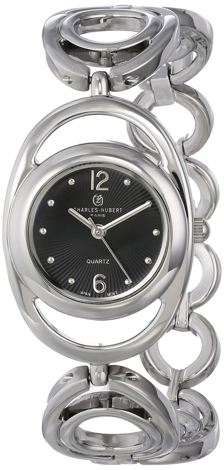 Charles-Hubert Paris Women's Chrome Finish Quartz Watch
