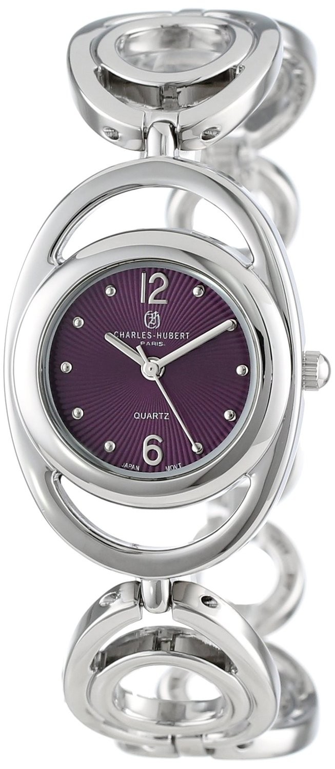 Charles-Hubert Paris Women's Chrome Finish Quartz Watch