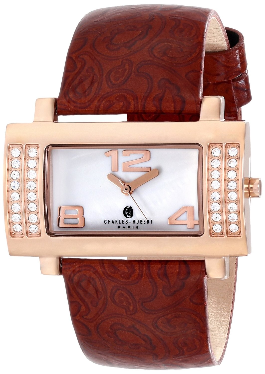 Charles-Hubert Paris Women's Rose-Gold Plated Stainless Steel Quartz Watch