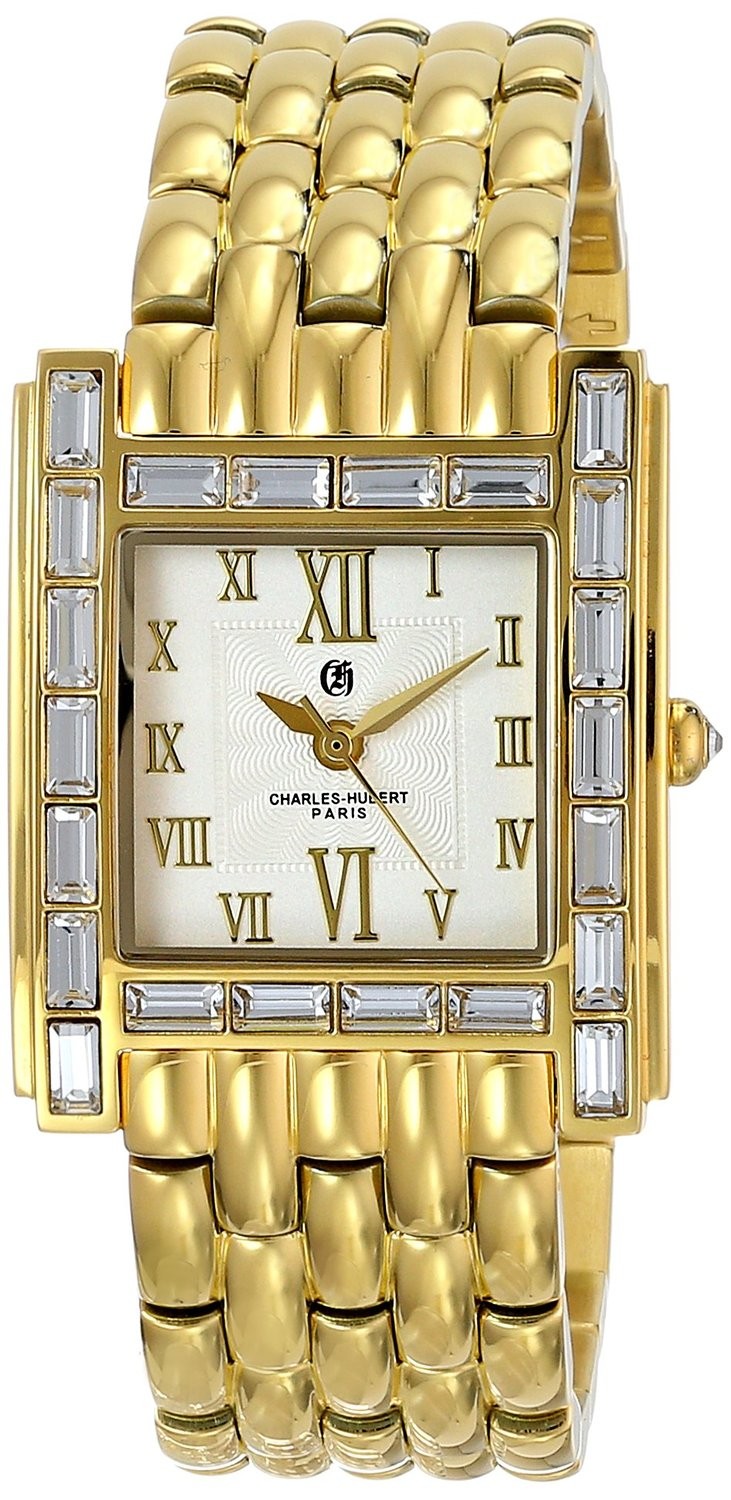 Charles-Hubert Paris Women's Gold-Plated Stainless Steel Quartz Watch