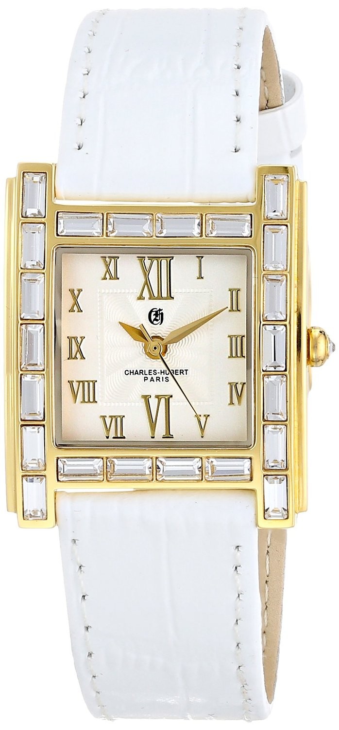 Charles-Hubert Paris Women's Gold-Plated Stainless Steel Quartz Watch