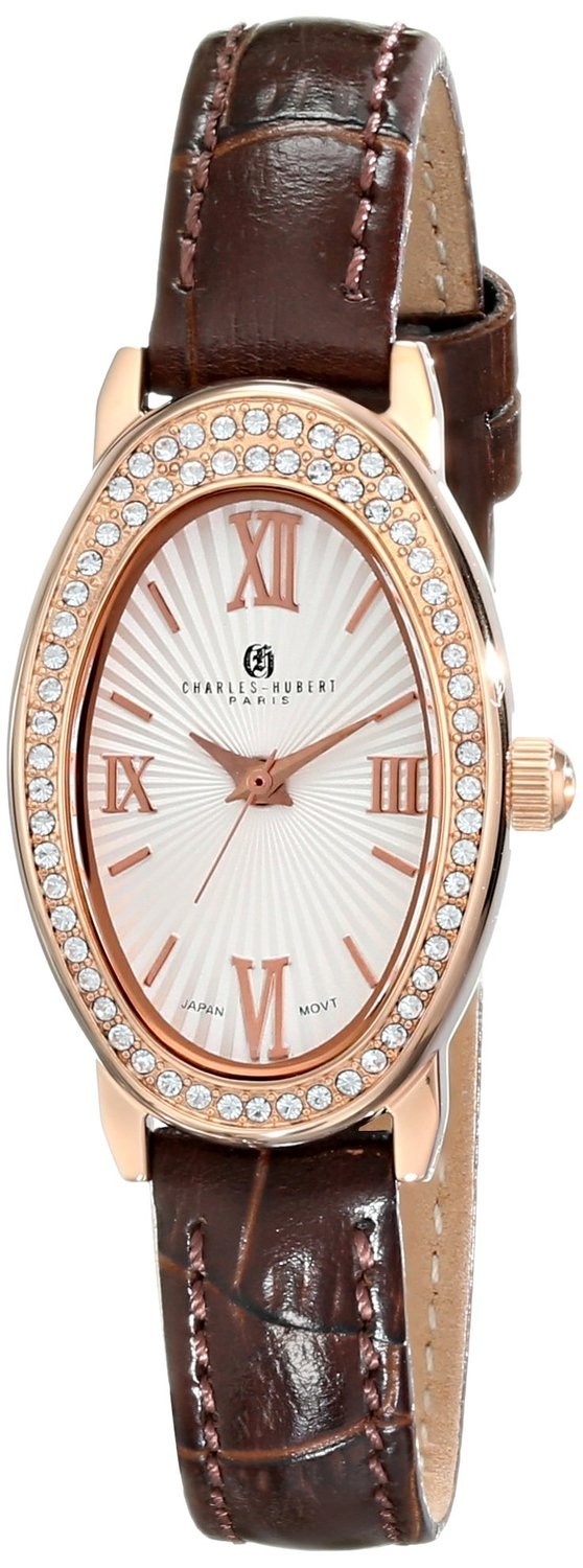 Charles-Hubert Paris Women's Rose-Gold Plated Stainless Steel Quartz Watch