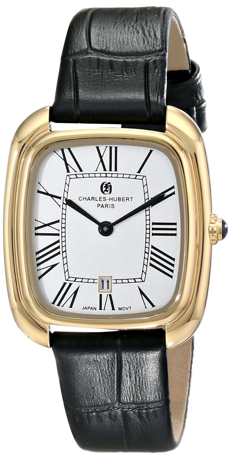 Charles-Hubert Paris Women's Gold-Plated Stainless Steel Quartz Watch