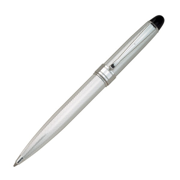 Diamond Pattern Ballpoint Pen With Black Accents