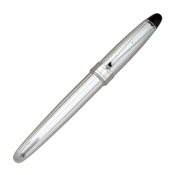 Silver Tone Rollerball Pen With Black Accents