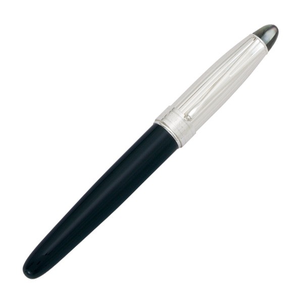 Black Mop Gemstone Top Rollerball Pen