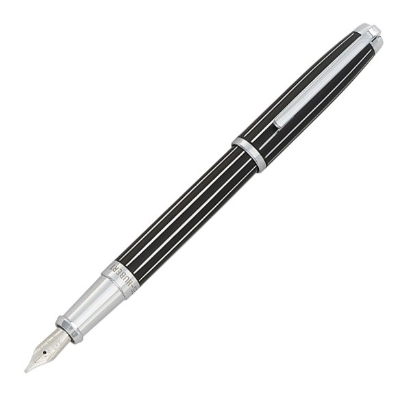 Black Strip Pattern Fountain Pen