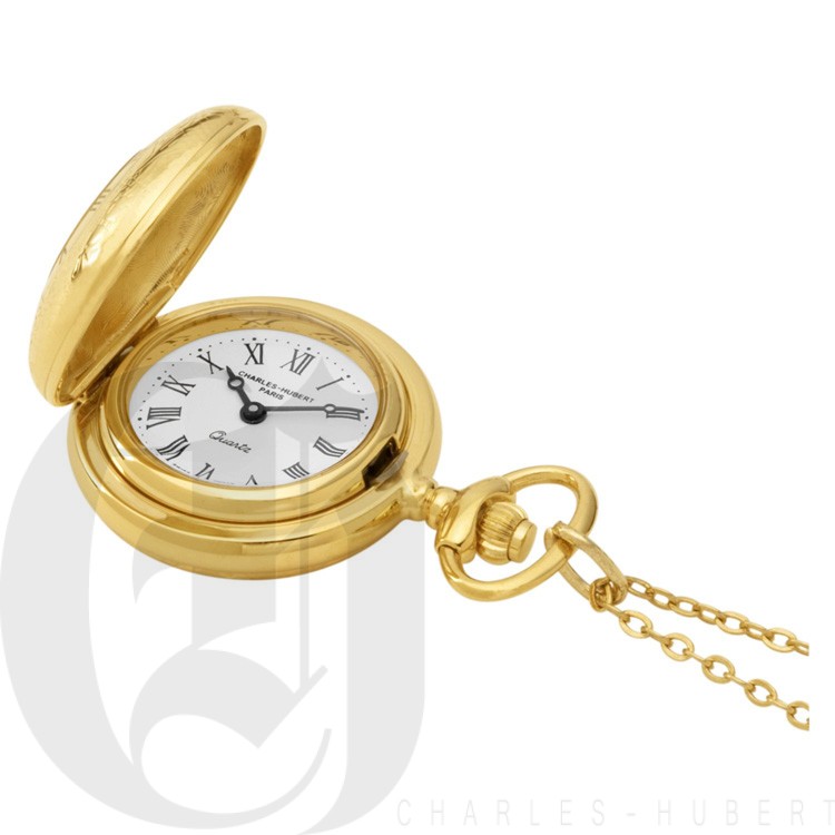 Gold-Plated Quartz Pendant