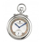 Polished Finish Open Face Mechanical Pocket Watch