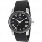 Charles-Hubert Women's Stainless Steel Black Ceramic Bezel Quartz Watch #6888-B