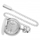 Sterling Silver Hunter Case Quartz Pocket Watch