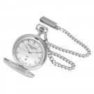 Sterling Silver Hunter Case Quartz Pocket Watch