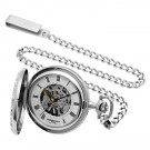 Sterling Silver Hunter Case Mechanical Pocket Watch