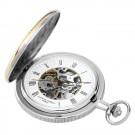 Two-Tone Hunter Case Mechanical Pocket Watch