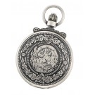 Antiqued Finish Hunter Case Mechanical Pocket Watch