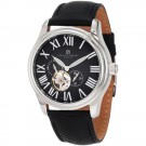 Charles-Hubert Men's Stainless Steel Black Dial Automatic Watch #3894-B