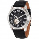 Charles-Hubert Men's Stainless Steel Black Dial Automatic Watch #3894-B