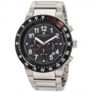 Charles-Hubert Men's Stainless Steel Black Dial Chronograph Watch #3896-W