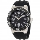 Charles-Hubert Men's Stainless Steel Black Dial Quartz Watch #3899-B