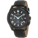 Charles-Hubert Paris Men's Black Plated Stainless Steel Chronograph Quartz Watch