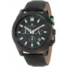 Charles-Hubert Paris Men's Black Plated Stainless Steel Chronograph Quartz Watch