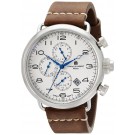 Charles-Hubert Paris Men's Stainless Steel Dual Time Quartz Watch