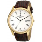Charles-Hubert Paris Men's Gold-Plated Stainless Steel Quartz Watch