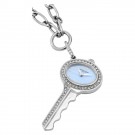 Stainless Steel Key Shape Pendant with Swarovski Crystal