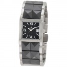 Charles-Hubert Women's Stainless Steel Black Ceramic Band Quartz Watch #6787-B