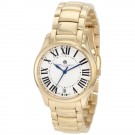 Charles-Hubert Women's Gold-Plated Stainless Steel White Dial Quartz Watch #6897-G