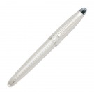 White and Black Mixed Gemstone Top Roller Ball Pen