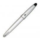 Silver Tone Rollerball Pen With Black Accents