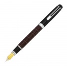 Brown Leather Like Executive Fountain Pen