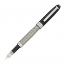Black Carbon Fiber Pattern Fountain Pen
